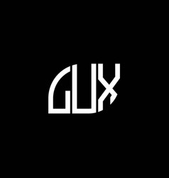 Lux Letter Logo Design On Black Background