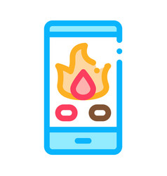 Phone Call Fire Dept Icon Outline