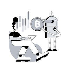 Crypto Trading Bot Abstract Concept