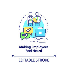 Making Employees Feel Heard Concept Icon