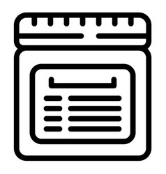 Outline Of A Prescription Bottle Icon