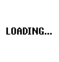 Retro Video Game Pixel Loading Screen