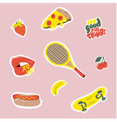 Collection Of Retro Stickers