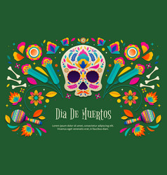 Gradient Dia De Muertos Background Design