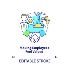 Making Employees Feel Valued Concept Icon