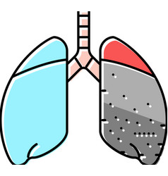 Silicosis Disease Color Icon