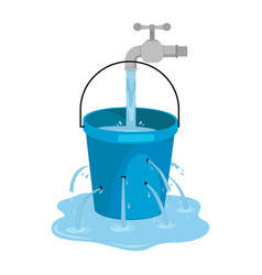 Water Waste From Running Tap Wastage Of