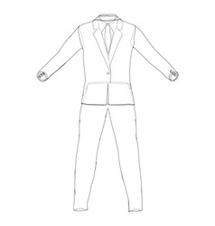 Male elegant suit Royalty Free Vector Image - VectorStock