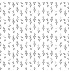 Seamless Pattern With Cute Heart Shaped Flower