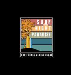 Surf Night Paradise California Venice Beach Color