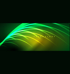 Light Beams Neon Lines Abstract Background