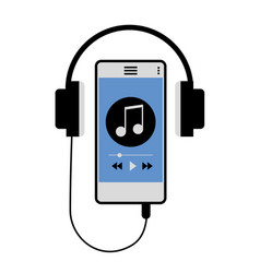 Music Streaming Player App On A Mobile Phone