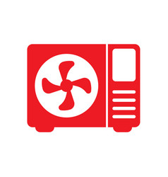 Red Ac Outdoor Solid Icon