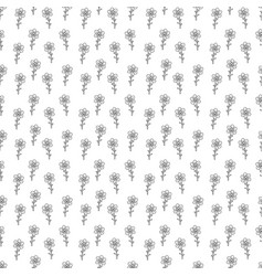 Seamless Pattern With Cute Flower Character