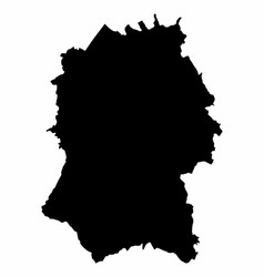 Wiltshire County Silhouette Map