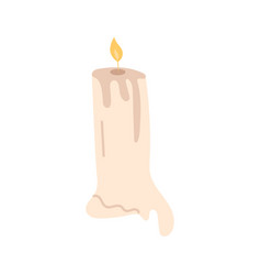 A Lit Candle Wax