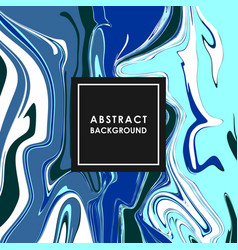 Abstract Banner With Blue Paint Streaks