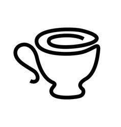 Cup Icon One Line Mug Logo Minimalism