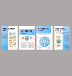 Hard Skills Of Hr Blue Brochure Template