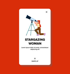 Stargazing Woman