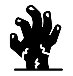 Zombie Hand Glyph Icon