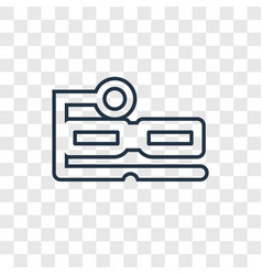 Ar Glasses Concept Linear Icon Isolated