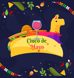 Flat Cinco De Mayo Background Pinata