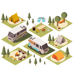 Camp Elements Isometric Set