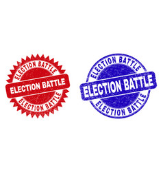 Election Battle Round And Rosette Watermarks