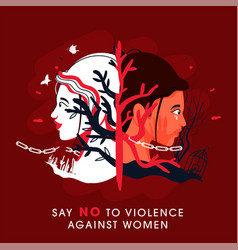 Say No To Violence Against Women Concept Based