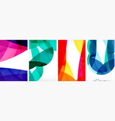 Set Of Abstract Geometric Shape Posters