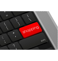 Shopping Button Computer Keyboard Word On Pc