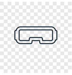 Vr Glasses Concept Linear Icon Isolated