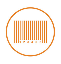 Bar Code Icon Orange Color Eps