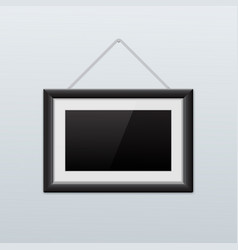 Vertical Hanging Picture Frames Vector Images 72 Picture Frame Hanging On The Wall Black Icon Vector