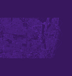 Chennai Map City Poster Province Purple