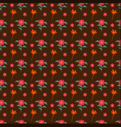 Free Hand Drawn Vivid Groovy Floral Pattern