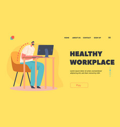 Healthy Workplace Landing Page Template Spinal