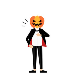 Halloween Costume Boy Dressed As Pumpkin Ghost