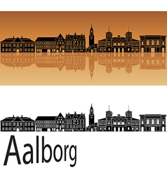 Aalborg Skyline In Orange