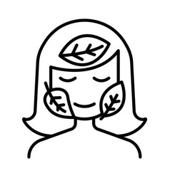 Herbal Face Mask Icon