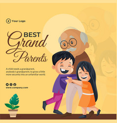 Banner Design Of Best Grandparents Template