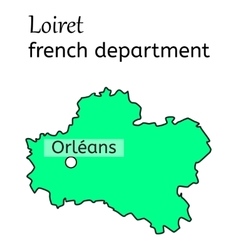 Loiret French Department Map