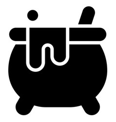 Witch Pot Glyph Icon