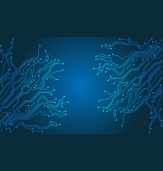 Blue Line Circuit Computer Technology Futuristic