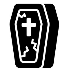 Coffin Halloween Glyph Icon