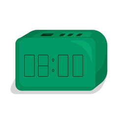 Green Digital Clock Set To Eight Oclock