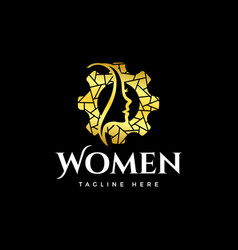 Luxurious Working Business Women Empowerment Logo