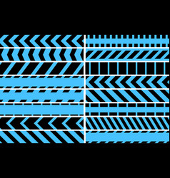 Restrictive Stop Marking Blue Tape Pattern Line