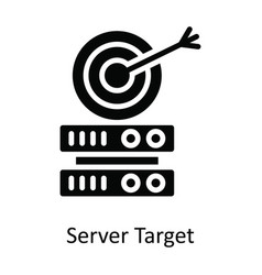 Server Target Solid Icon Design